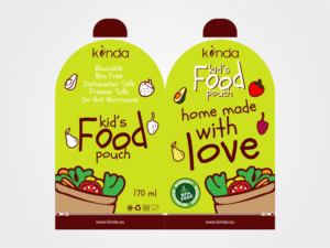 reusable food pouch for children / wiederverwendbarer Quetschbeutel für Kinder | Packaging Design by kokoriko