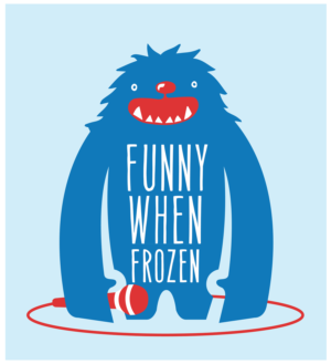 Frozen Funny | T-Shirt-Design von Synthesis