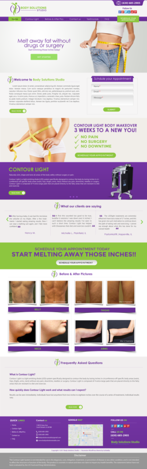 Red Light Fat Reduction/Body Contouring Business needs an effective website to attract new clients | Web-Design von chandrayaan.creative