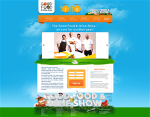 Major Australian Food and Wine Event Web Design Project | Web-Design von artistraman