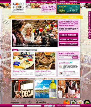 Major Australian Food and Wine Event Web Design Project | Web-Design von MIND