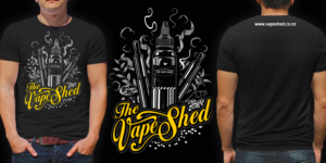 The Vape Shed - T Shirt, Cap & Hoody Design | T-Shirt-Design von DCLA