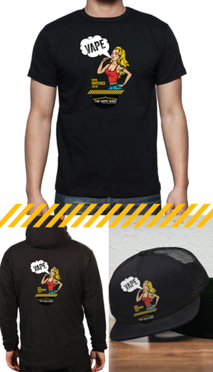 The Vape Shed - T Shirt, Cap & Hoody Design | T-Shirt-Design von Sarina.dsg