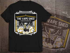 The Vape Shed - T Shirt, Cap & Hoody Design | T-Shirt-Design von SAI DESIGNS