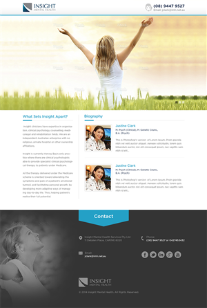 insight mental health web page | Web Design by Mayank Patel