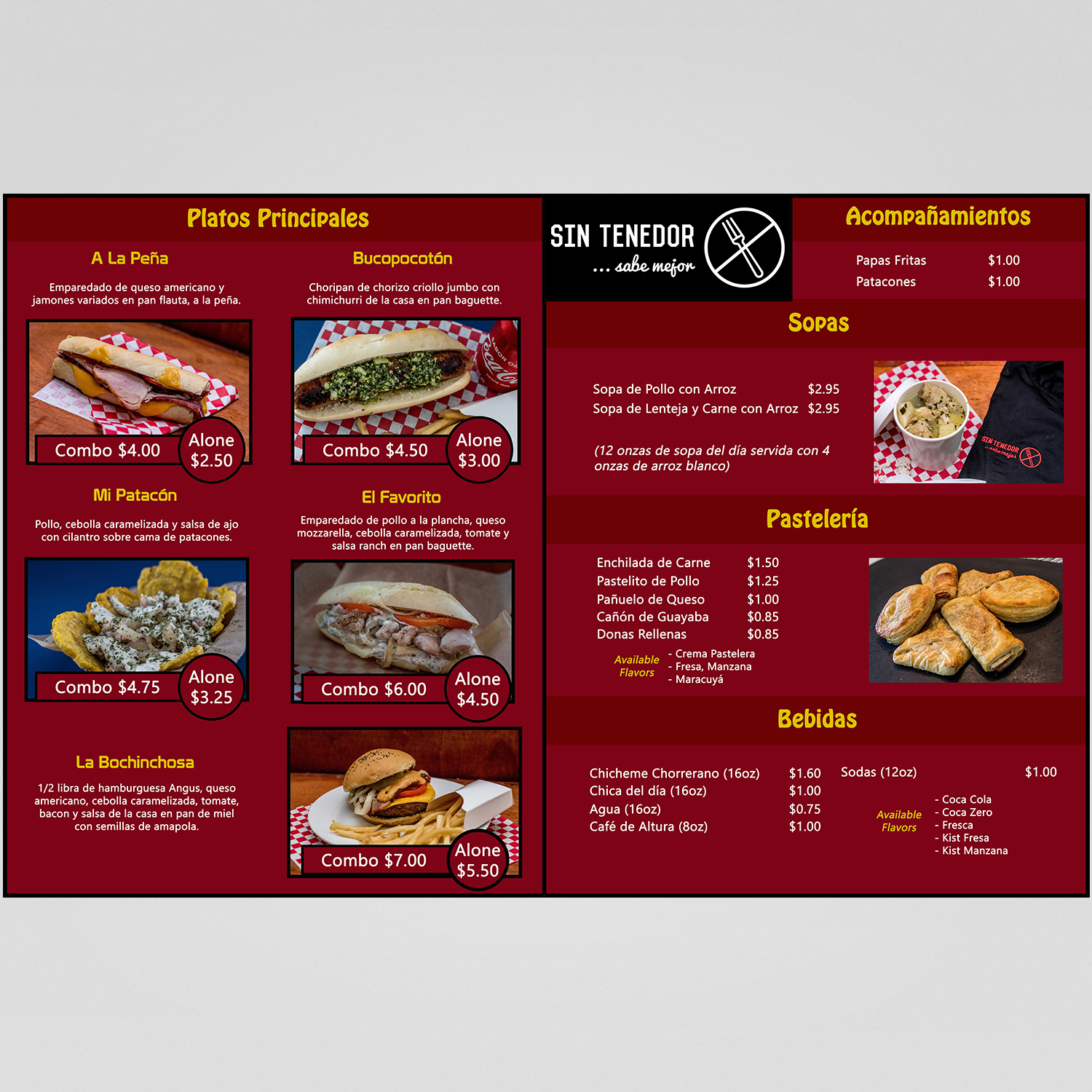 Menu Design by ManoDesign1 for this project | Design #15893086