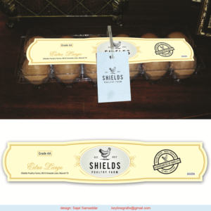 Connoisseur Grade Pasture Raised Eggs | Etikett-Design von Sajal Samaddar