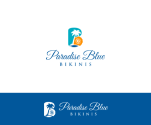 Paradise Blue Bikinis | Logo Design by VGB