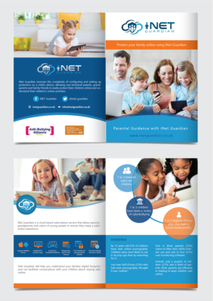 iNet Guardian (Parental Guidance software) brochure | Broschüren-Design von alex989