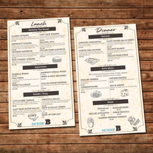 Menu Design by Lesaba Design