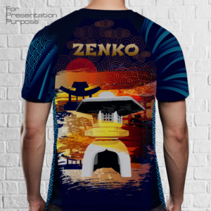 Japanese Style Short Sleeve Compression Shirt | T-shirt Design by Eightone 3