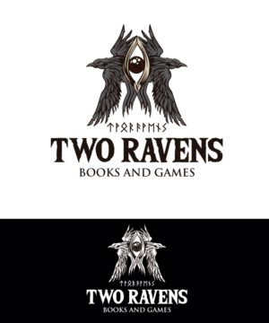 Two Ravens Books and Games | Logo Design by StudioD™