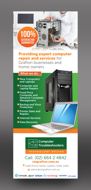 Computer Sales and Repairs business, 1/4 and 1/2 page advertisement | Newspaper Ad Design by rkailas