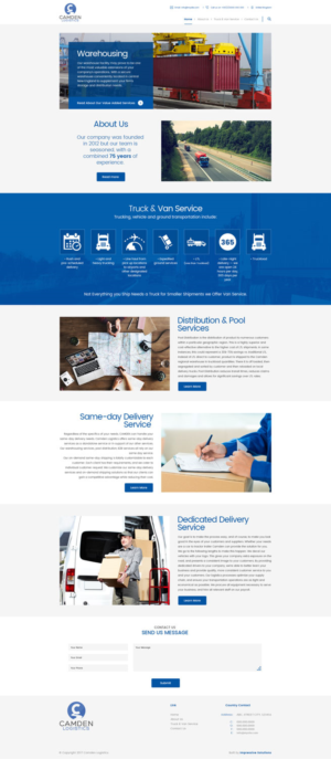 Web Design by Black Stallions Impressive Solutions for Camden Logistics | Design #16183156