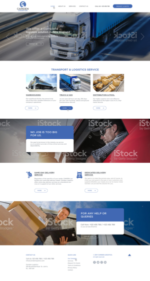 Web Design by Ved Web Services for Camden Logistics | Design #16174472