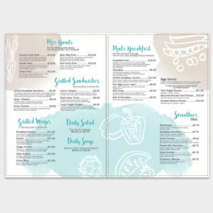 Menu-Designs von Lesaba Design