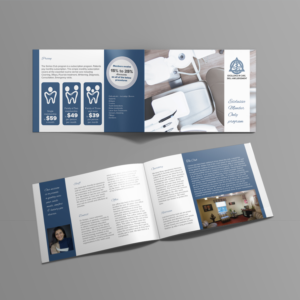 Smiles Club Brochure highlighting office, club membership, dentist to attract new members | Brochure Design by banedsgn