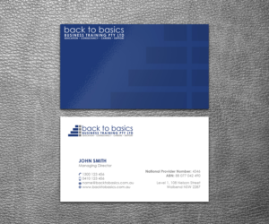 Business Card Design by SS_Designs for Back to Basics Business Training | Design #16206417