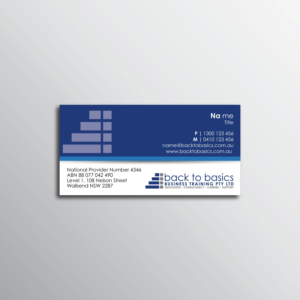 Business Card Design by CheeKien.Tai for Back to Basics Business Training | Design #16335886