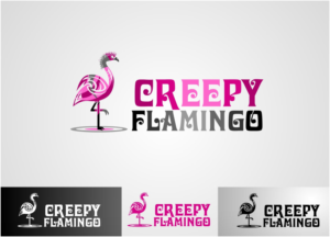  Creepy Flamingo | Logo Design by Kero