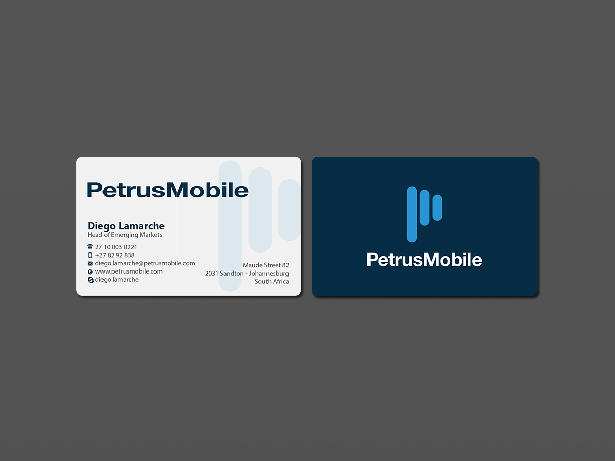 Business Card Design by Creations Box 2015 for Petrus SA | Design #16295614