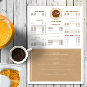 update Coffeeshop menu design to be more modern and luxury | Menü-Design von gooddesign