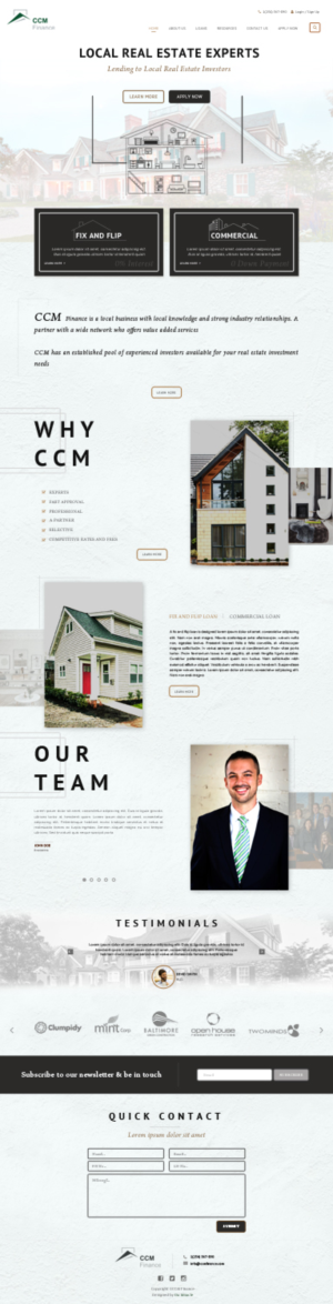 Web Site Design for a Finance (lending) Company | Web Design by Da Miracle