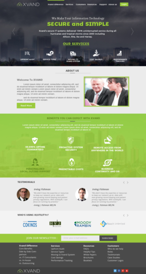 IT-support company web-site design | Web Design by WebPixel