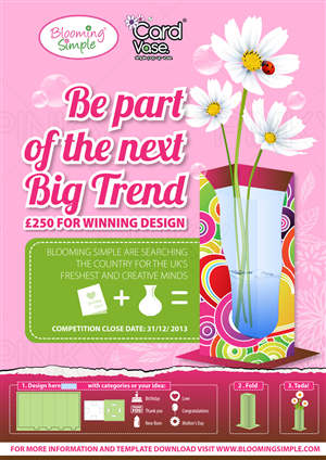 Card Vase University Competition | Poster Design by Pinky 