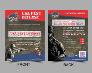 new USA Pest Defense Flyer 8.5