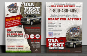 new USA Pest Defense Flyer 8.5