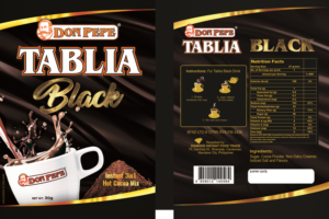 Local Food Manufacturing needs design label for cocoa powder drink | Packaging Design by SAI DESIGNS