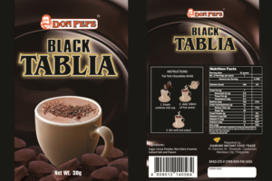 Local Food Manufacturing needs design label for cocoa powder drink | Packaging Design by Javelin Studio