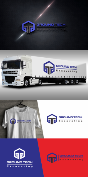 Ground Tech, GT, Ground Tech Excavating, GT Excavating | Logo Design by fatiyadesign