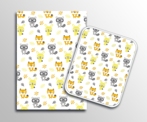 Repeating pattern illustration for baby fabrics | Illustration Design by AdriQ