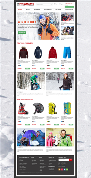 Web Design - Outdoor Equipment, Ultra-High Durability | Web Design by Mayank Patel