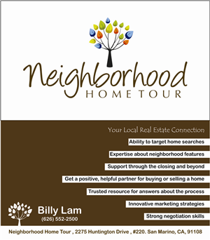 Business Card Design by ManojKumar Vijayan for Neighborhood Home Tour | Design #2653979