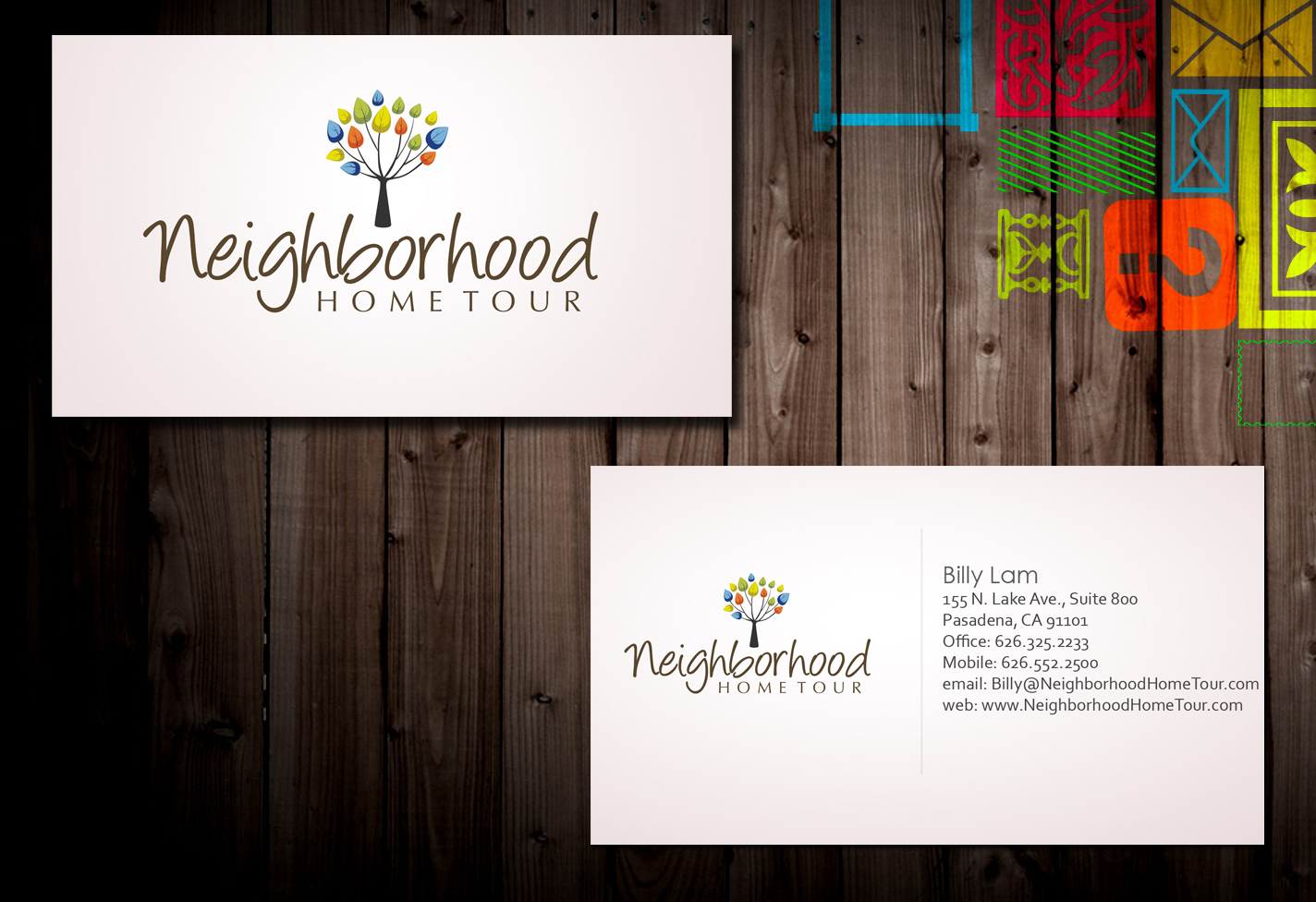 Business Card Design by sarath.Jonaz for Neighborhood Home Tour | Design #2656534