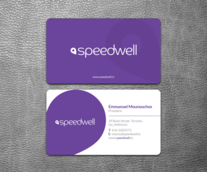 Corporate Speedwell business cards to be handed to investor, bankers etc. Needs to have a young feel | Business Card Design by SS_Designs