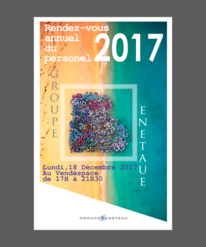 Invitation annual meeting 2017 of Groupe Bénéteau (RDV annuels du personnel 2017) | Poster-Design von vectoradics