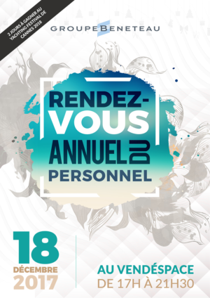 Invitation annual meeting 2017 of Groupe Bénéteau (RDV annuels du personnel 2017) | Poster-Design von SAI DESIGNS