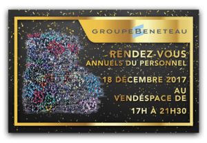 Invitation annual meeting 2017 of Groupe Bénéteau (RDV annuels du personnel 2017) | Poster-Design von Emmanuel Creations