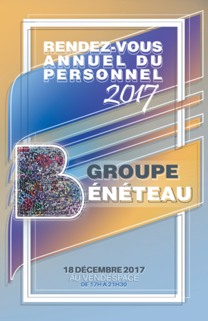 Invitation annual meeting 2017 of Groupe Bénéteau (RDV annuels du personnel 2017) | Poster-Design von Zhor Signatures