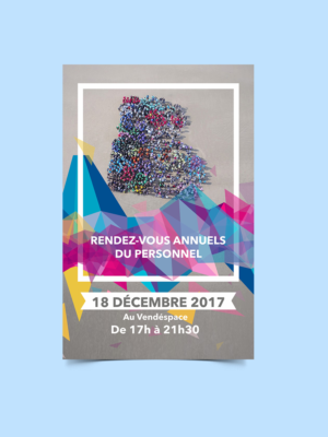 Invitation annual meeting 2017 of Groupe Bénéteau (RDV annuels du personnel 2017) | Poster-Design von cre8vpixDesign