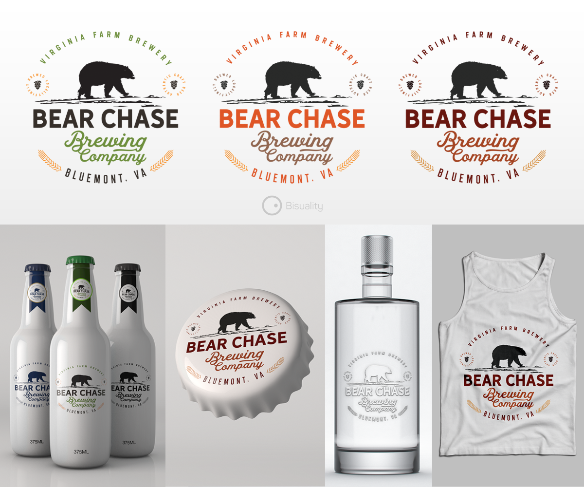 Logo-Design von Bisuality für Bear Chase Manor & Bear Chase Brewing Co. | Design: #16632341