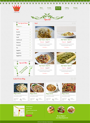 Web-Design von Jessi Siriit für The Pasta Queen | Design #2671511