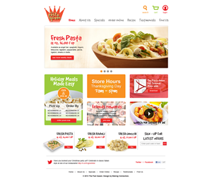 Web-Design von Black Stallions Impressive Solutions für The Pasta Queen | Design #2681926