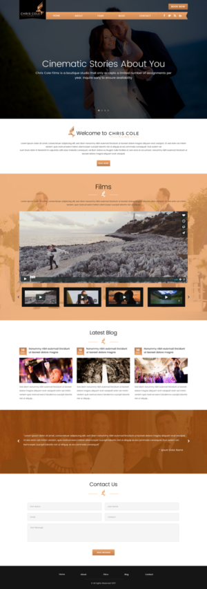 Web-Design von SONA für christopher cole films | Design #16722963