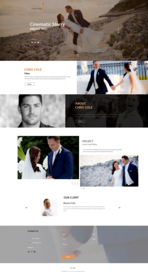 Web-Design von shonitha für christopher cole films | Design #16750365