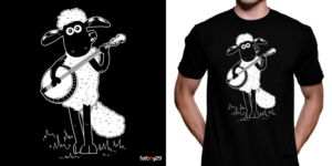 It's NOT Shaun The Sheep - It's Shamus The Sheep!! | T-shirt Design by Fatboy Graphic